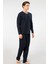 Erkek Uzun Kollu Modal Pijama Takım 2237/LACIVERT 2