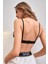 Kadın Siyah Kapsız Sırtı Açık Crop Top Bluz 5