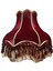 Bordo Vintage Lambader Kadife Kumaş Kaplama Ahşap Gold Kaplama Ayak LM0122 4