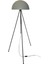 Retro Metal Dekoratif Siyah Gri 3 Ayaklı Köşe Lambası Lambader 1