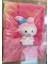 A5 Boyutunda Kuromi My Melody Sukuşi Kabartmalı Peluş Çizgili Çok Amaçlı Defter 1