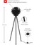 Lotus Metal Ayaklı Yerpuar Anahtarlı Ahşap Modern Tripod Üç Ayaklı Lambader Aydınlatma 2