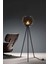 Lotus Metal Ayaklı Yerpuar Anahtarlı Ahşap Modern Tripod Üç Ayaklı Lambader Aydınlatma 5