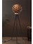 Lotus Metal Ayaklı Yerpuar Anahtarlı Ahşap Modern Tripod Üç Ayaklı Lambader Aydınlatma 4