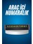 Araç Içi Numaratör Numaralık Oto Cam Kartı Fosforlu Numaratör 1