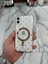 iPhone 12 Kılıf Kalp Magsafe Kılıf Fiyonklu Kurdele Kurdelelu Tasarım Silikon Kılıf Rose Gold 1