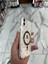 iPhone 12 Kılıf Kalp Magsafe Kılıf Fiyonklu Kurdele Kurdelelu Tasarım Silikon Kılıf Rose Gold 4
