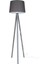 Tripod Ahşap Üç Ayaklı Lambader Gri Ayak / Füme Şapka 3