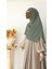 Tesettür Hijab Medine Ipeği Eşarp Küf Yeşili 1