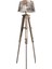 Piega Tripod Lambader Abajur Köşe Lambası Aydınlatma Ahşap Fosil Eskitme Ağaç Country Masif Doğal 1