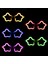 Yıldız Glow Gözlük - Yıldız Şekilli Glow Stick Gözlüğü - Glow Partisi Gözlük 12 Adet (5067) 3