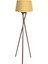Cross Leg Tripod 3 Ayaklı Ahşap Lambader Abajur Köşe Lambası Aydınlatma Naturel Masif Ağaç 1