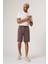 Corsalo Kahve Cupra Tensel Dokuma Şort 4