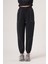 Sun Siyah Cupra Tensel Içerikli, Ara Biye Detaylı, Paçası Lastikli Dokuma Kumaş Jogger 5