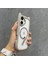 Apple iPhone 16 Plus Uyumlu Kılıf Zebana Magicat Silikon Kılıf (Kablosuz Şaj Destekli) Gri 1
