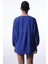 Lacivert Freya Crinckle Kısa Kol V Yaka Midi Kimono 2