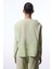 Açık Yeşil Mindy Bağlama Detaylı V Yaka Oversize Kimono 2
