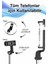 Ayaklı Siyah Mini Tripod 3