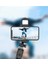 Siyah Kablosuz Kumandalı Telefon Selfie Çubuğu Ayaklı Tripod Bluetooth Kumandalı LED Işıklı 4