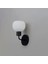 Metal Modern Siyah Opal Camlı Dekoratif Rustik Duvar Aplik 1
