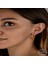 Swarovski Crystal Taşlı Gümüş Sarı Taşlı Üçgen Sallantılı Kadın Küpe 2