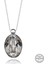 Swarovski Crystal Taşlı Oval Gümüş Kadın Kolye 1