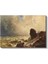 Andreas Achenbach - Fırtınalı Denizde Gemi Kanvas Tablo 2