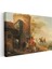 Philips Wouwerman - Kule Önünde Atlılar Kanvas Tablo 3
