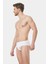 Erkek Likralı Slip 166/BEYAZ 5