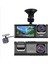 3 Kamera Araç Içi Kamera 1080 P 2 Inç Ekran Dashcam Siyah Sürücü Kaydedici Taksi Için Araba Dvr Arka Kamera Evrensel (Yurt Dışından) 2