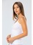 Kadın Ip Askılı Likralı Pamuklu Atlet 914/BEYAZ 2