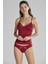 Bordo Penye Dantelli Atlet Külot Takım 350 1