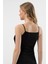 Kadın Dantelli V Yaka Ip Askılı Kaşkorse 2’li Pamuklu Atlet 291/SIYAH 3