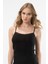 Kadın Dantelli V Yaka Ip Askılı Kaşkorse 2’li Pamuklu Atlet 291/SIYAH 5