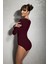 Kadın Modal Derin Yuvarlak Yaka Uzun Kollu Body 12401 2