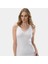 Kadın Güpür Detaylı V Yaka Askılı Kaşkorse Pamuklu Atlet 208/BEYAZ 2