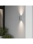 Çift Yönlü LED Kare Gün Işığı Duvar Apliği Beyaz (4'lü Paket) 3