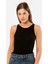 Kadın Halter Yaka Fitilli Atlet 3403/SIYAH 3