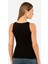 Kadın Halter Yaka Fitilli Atlet 3403/SIYAH 4