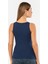 Kadın Halter Yaka Fitilli Atlet 3403/LACIVERT 4