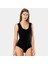 Kadın Lazer Kesim Pamuklu Çıtçıtlı Body 905/SIYAH 1