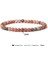 19CM Tarzı 4mm Erik Çiçeği Doğal Taş Pictura Jaspe Mineral Bilezik Kadın El Yapımı Esnek It Taş Boncuklu Şans Bilekliği Yoga Dua Pulsera (Yurt Dışından) 1