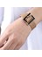 No.1 Boyutu 2021 Yeni Bilezik Moda Geniş Deri Bilezik Kadınlar Siyah Geometrik Metal Bilezik Wrap Charm Takı Femme Hediye (Yurt Dışından) 4