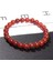 23CM Tarzı Kırmızı Akik Doğal Taş Boncuklu Çakra Bileklik 8mm Yuvarlak Akik Kaplan Gözü Turkuaz Bileklik Takı Kadın Erkek Hediye (Yurt Dışından) 1