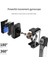 L09 Profesyonel Işıklı Gimbal Öz Çekim Telefon Sabitleyici Video Çekimi Siyah 5