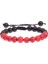 ABK024 Oıqueı Metal Kasklı Baykuş Aslan Başlı Boncuklu Bilezik Erkek Renkli Taş Boncuklar Ayarlanabilir Bileklikler Mala Yoga Bileziği Kadınlar Için (Yurt Dışından) 1
