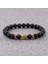 187-R Yeni 8mm Trendy Altın Renkli Buddha Kaplan Gözü&lav Taşı Boncuk Bilezik Erkek Meditasyon Dua Zinciri Bileklik Kadınlar WAB187 (Yurt Dışından) 3