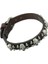 Kahve 2020 Yeni Vintage Rock Punk Gerçek Deri Bilezik Pulseira Mujer Erkek Bilezik Kafatası Nokta Şans Bileklik Kadınlar Erkekler Takı Için (Yurt Dışından) 1