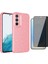 Samsung Galaxy S24 Fe Kılıf Kamera Korumalı Simli Lüks Koton Kapak + Hayalet Ekran Koruyucu 1