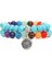 19CM Tarzı Altın Rengi 7 Çakra Bileklik Doğal Ametist Boncuklu Bilezik Budizm Lotus Taşı Bileklik Erkekler Reiki Taş Pulsera Kadınlar Yoga Takı (Yurt Dışından) 1